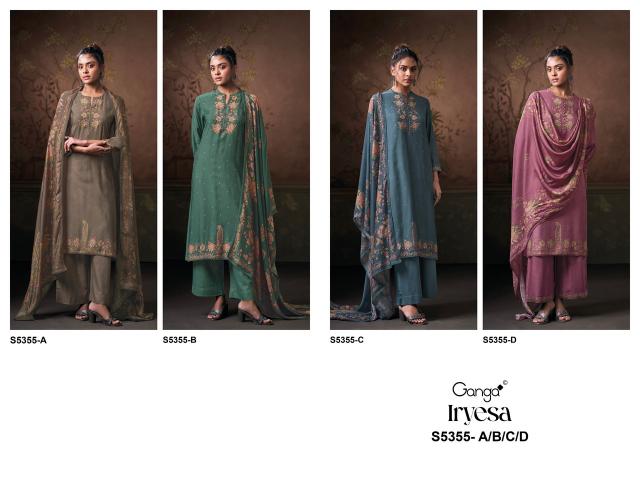 Ganga iryesa 5355 dress material wholesale price in chennai